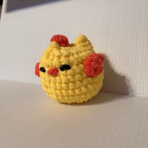 Handmade crochet rooster